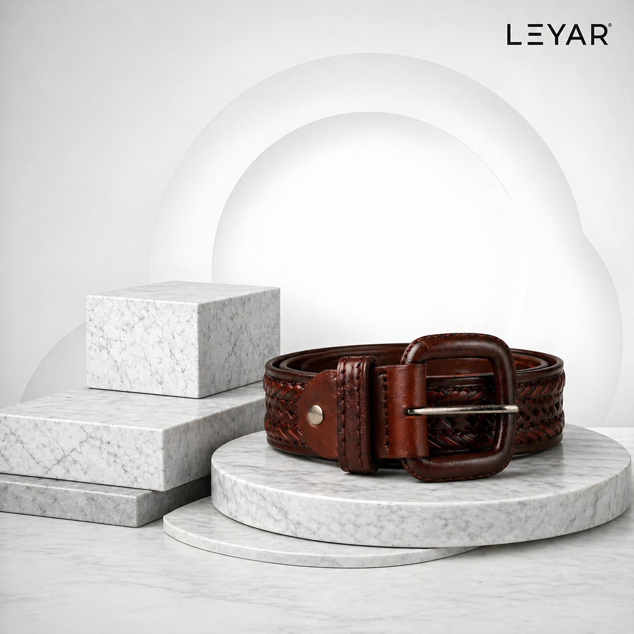 LEYAR Premium Genuine Leather Belt for Men | Durable Metal Buckle | Everyday Wear