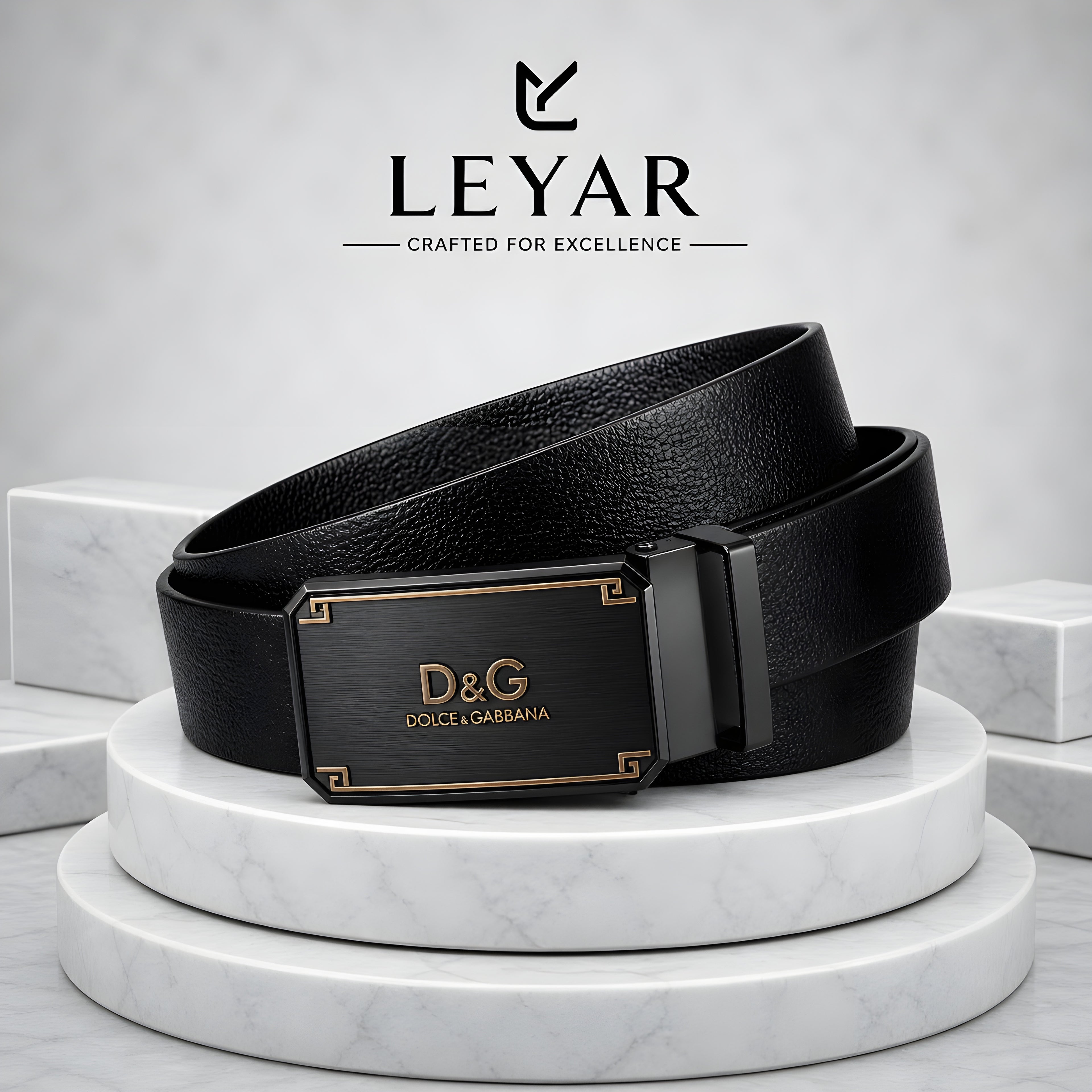 LEYAR Premium Automatic Lock Belt – Adjustable Ratchet Buckle