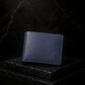 LEYAR Genuine Leather Bi-Fold Wallet for Men | Coin Pocket, Multiple Card Slots & Premium Gift Box | Blue