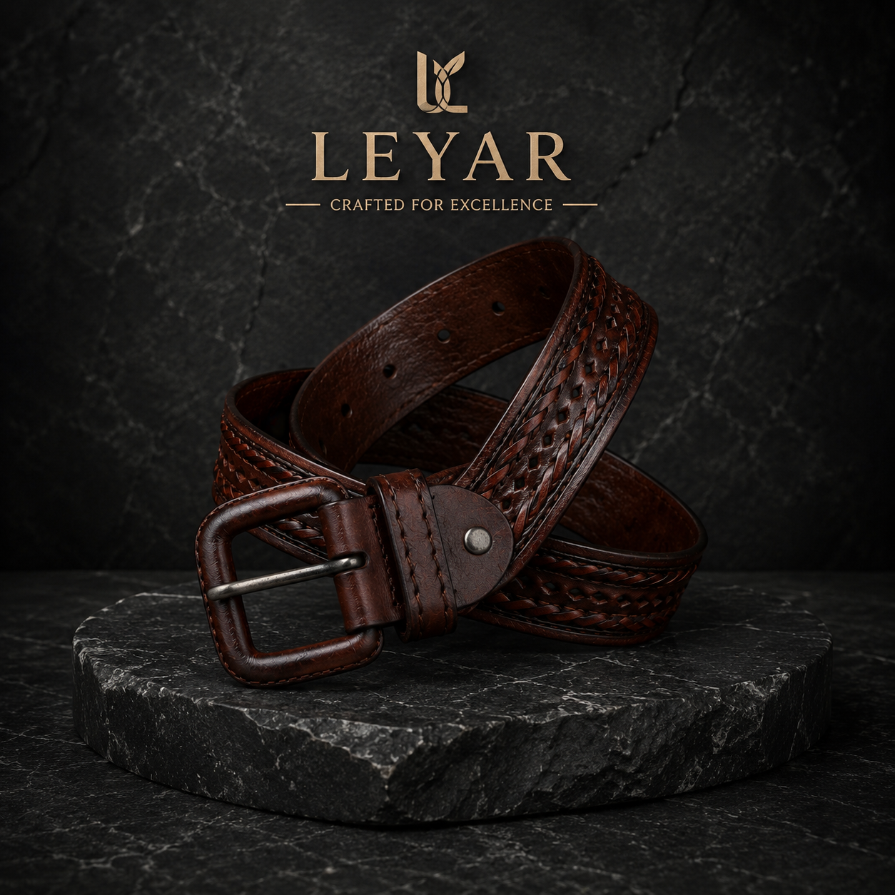 LEYAR Premium Genuine Leather Belt for Men | Durable Metal Buckle | Everyday Wear