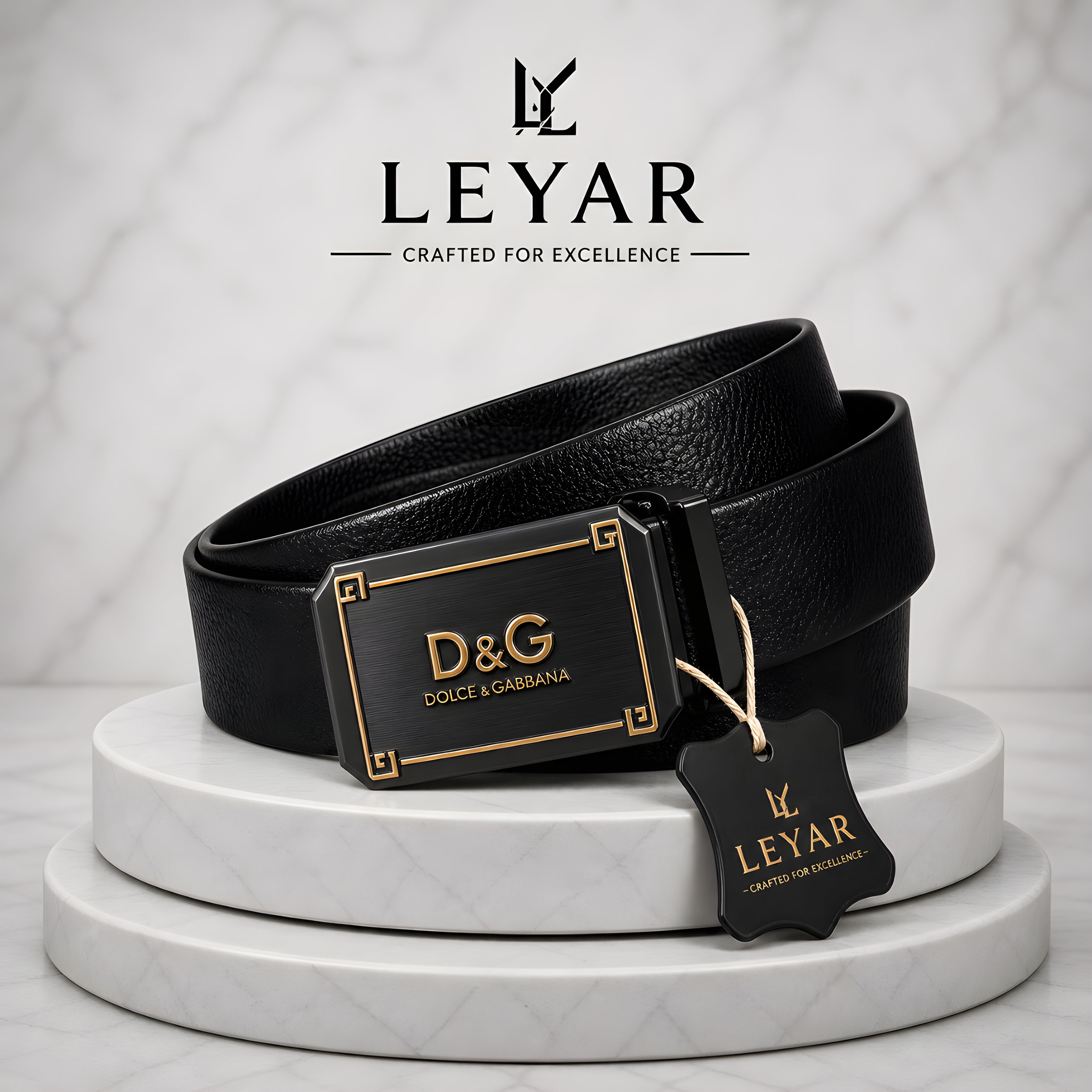 LEYAR Premium Automatic Lock Belt – Adjustable Ratchet Buckle